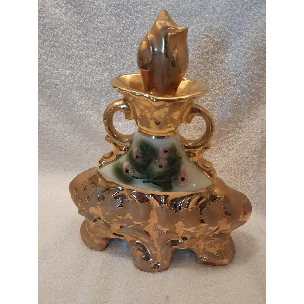 Jim Beam decanter vintage gold 1972